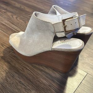 Suede wedge booties. Size 7.5 women’s. Gently worn
